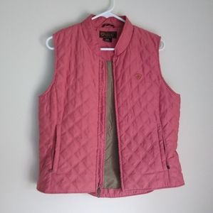 Dusty Rose Quilted Vest Ariat M